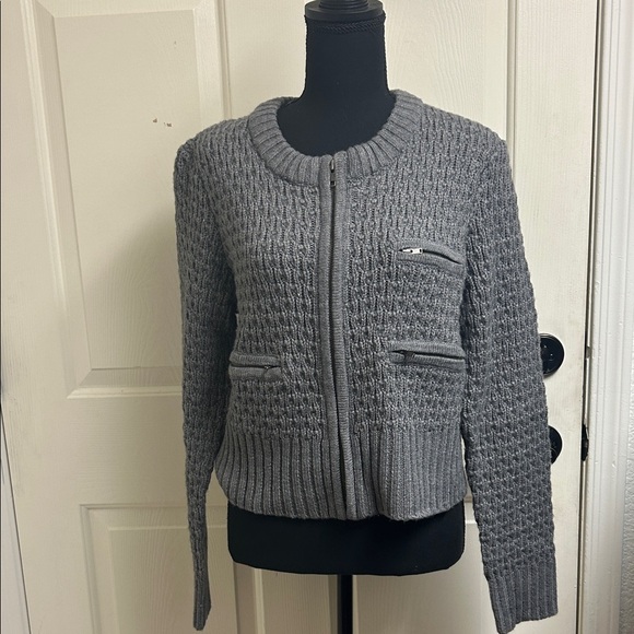 H&M Sweaters - H&M Zip-Up Wool Blend Multi Zipper Sweater 
Size Medium, EUC